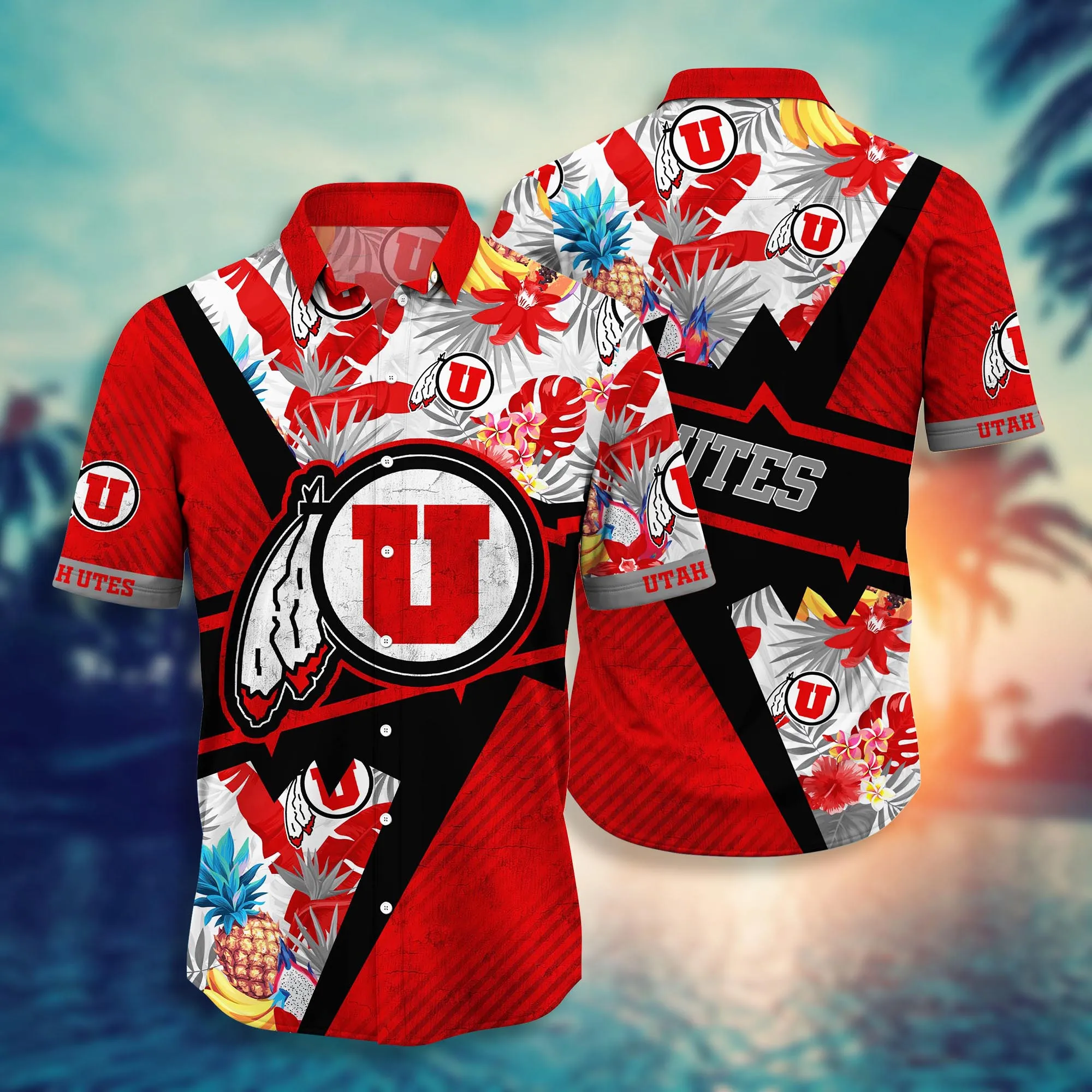 Utah Utes NCCA Hawaiian Shirt Picnics Aloha Shirt