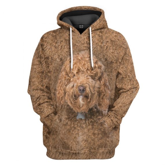 3D Labradoodle Dog Front And Back All Over Print Unisex Hoodie For Dog Lovers