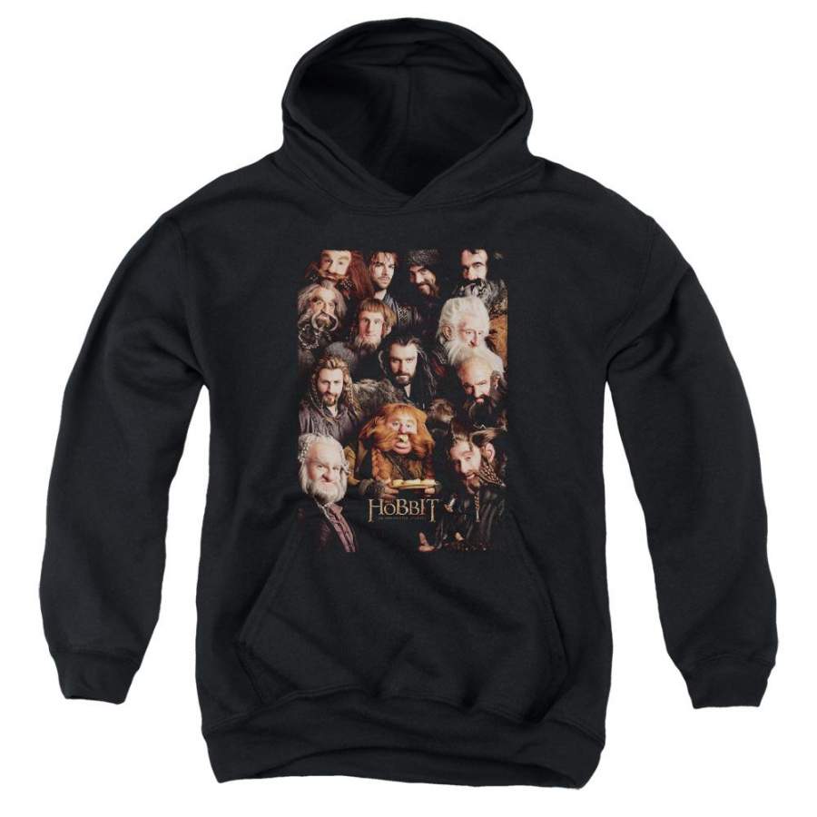 The Hobbit Dwarves Poster Youth Hoodie (Ages 8-12)