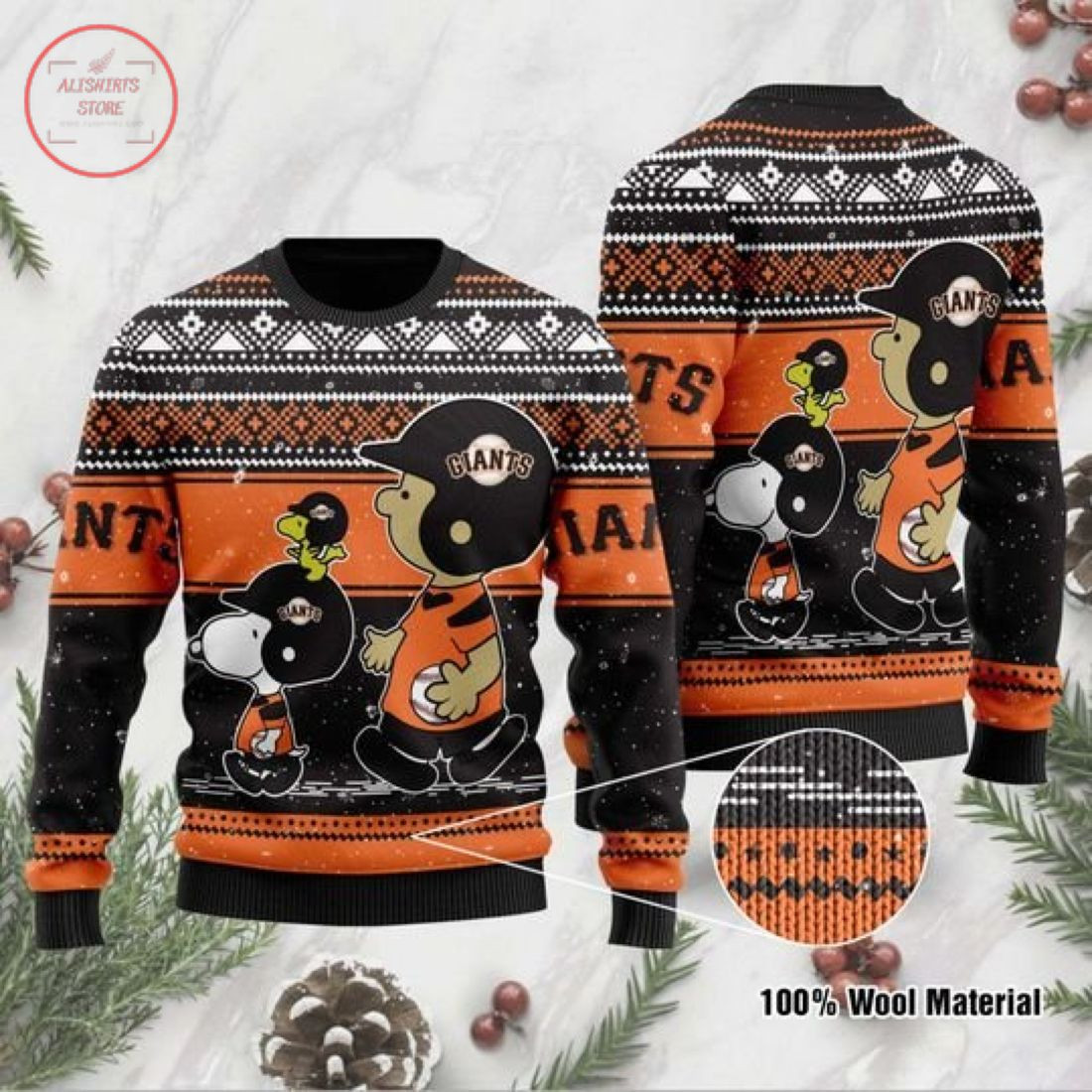 Snoopy San Francisco Giants Ugly Christmas Sweater – Diosweater