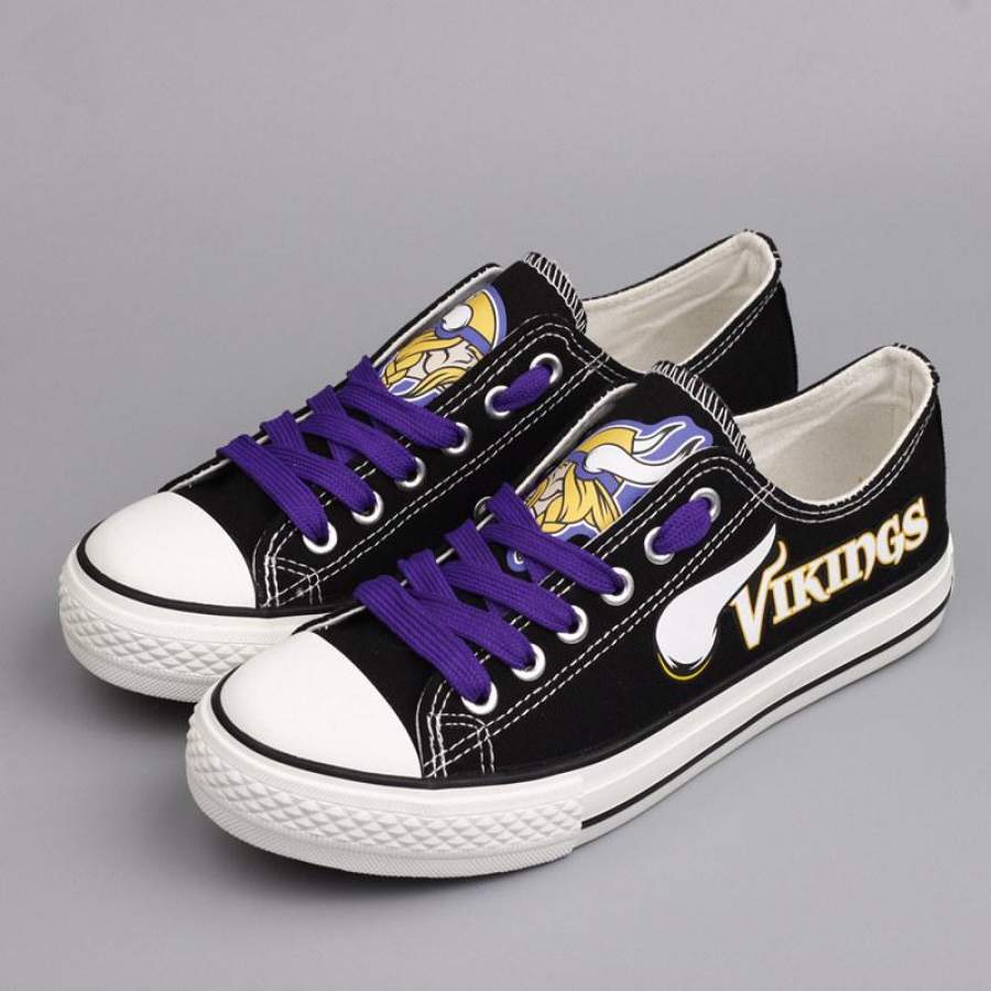 Minnesota Vikings Women’s Shoes Low Top Canvas Shoes