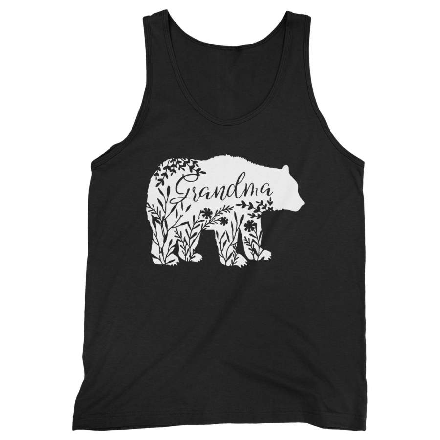 Floral Grandma Bear Man’s Tank Top