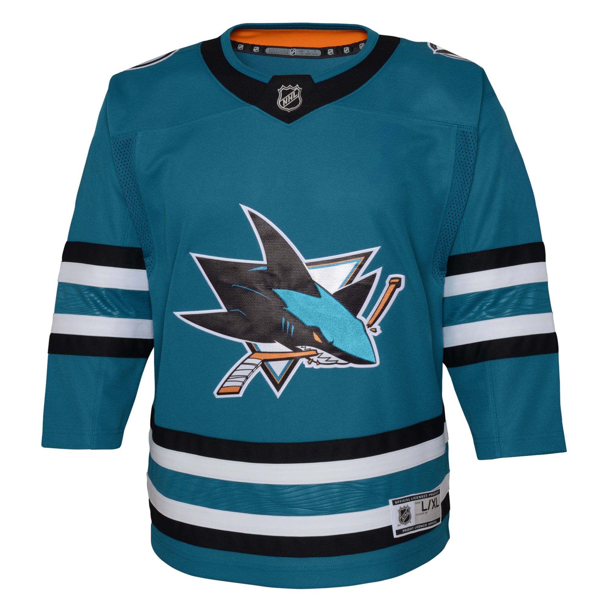 San Jose Sharks Youth Premier Jersey – Teal