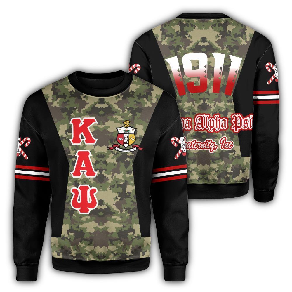 Greek Life Shirt – Kappa Alpha Psi Fraternity Camouflage Sweatshirt Jn