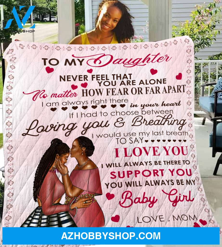 To My Daughter Black Girl Magic Blanket