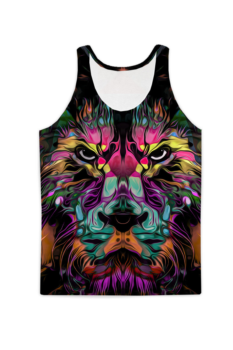 Abstract Lion Tank Top