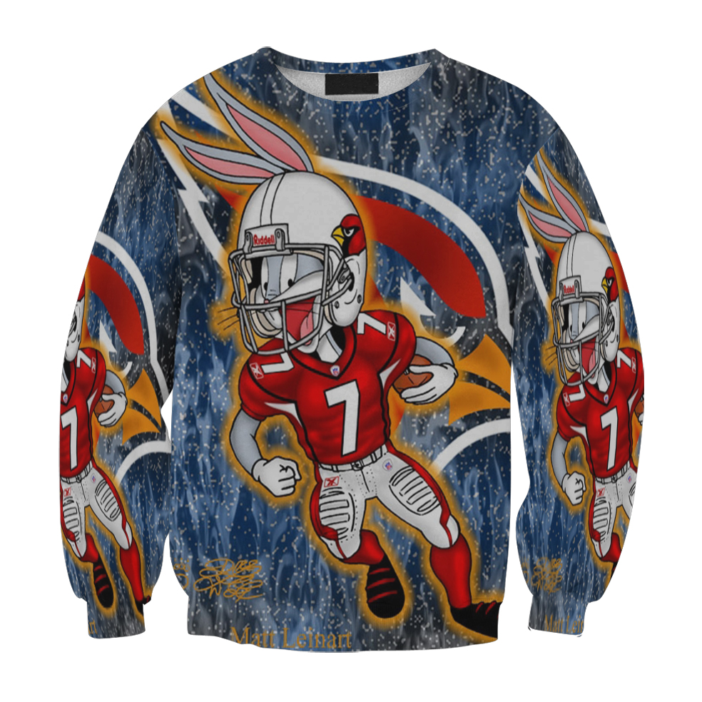 Arizona Cardinals Bugs Bunny Matt Leinart 7 Gift For Fan 3D Full Printing Sweatshirt