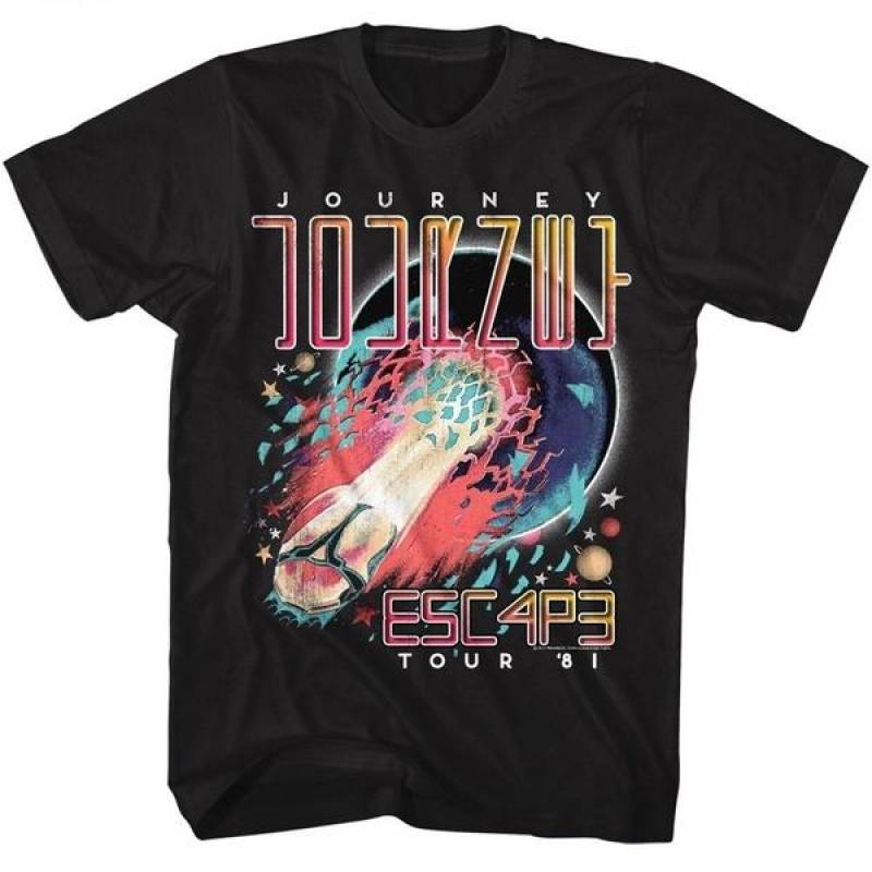 Journey Explosivo Black Adult T-Shirt Tee