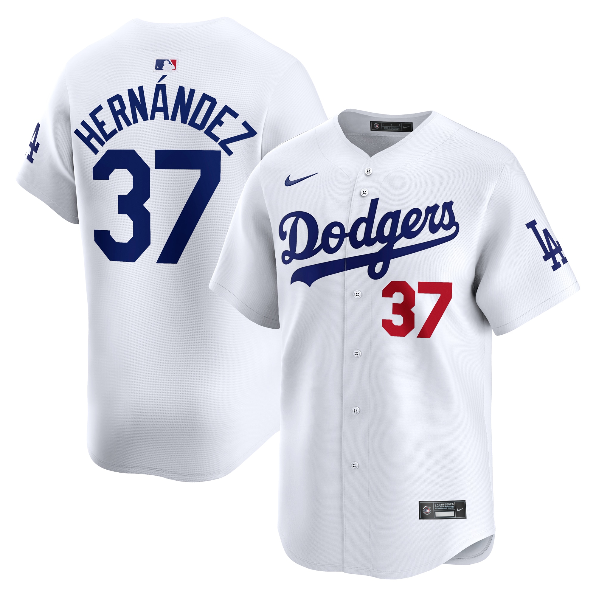 Teoscar Hernández Los Angeles Dodgers Home Limited Player Jersey  White