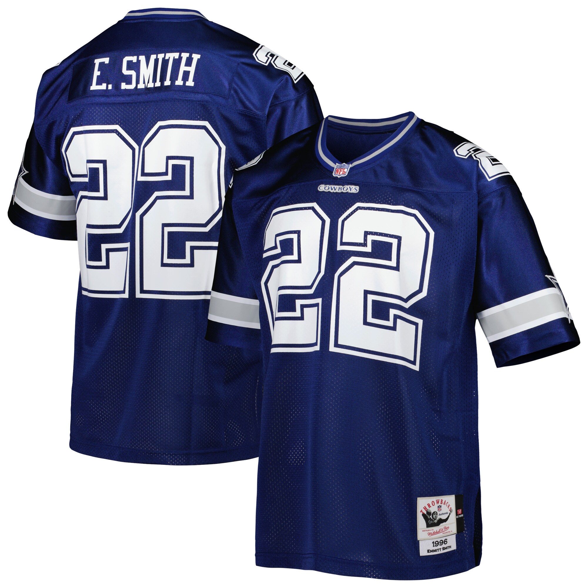 Emmitt Smith Dallas Cowboys 1996 Mitchell & Ness Authentic Throwback Retired Player Jersey – Navy