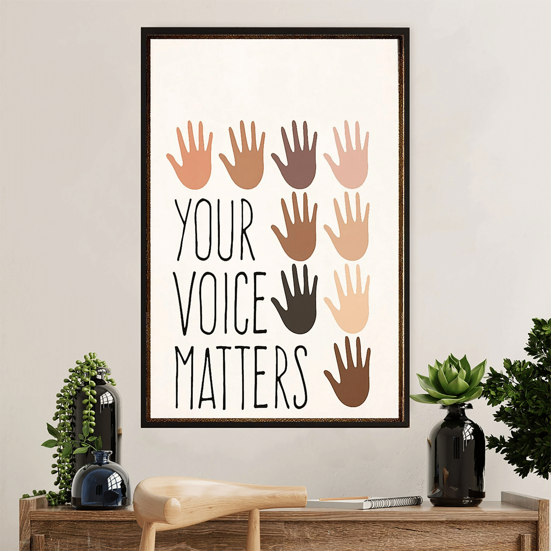 Your Voice Matters Poster Canvas – Gift For Black Girl Evg84617