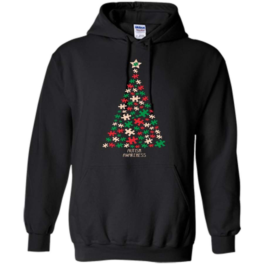 Autism Awareness, Christmas Tree – Gildan Heavy Blend Hoodie