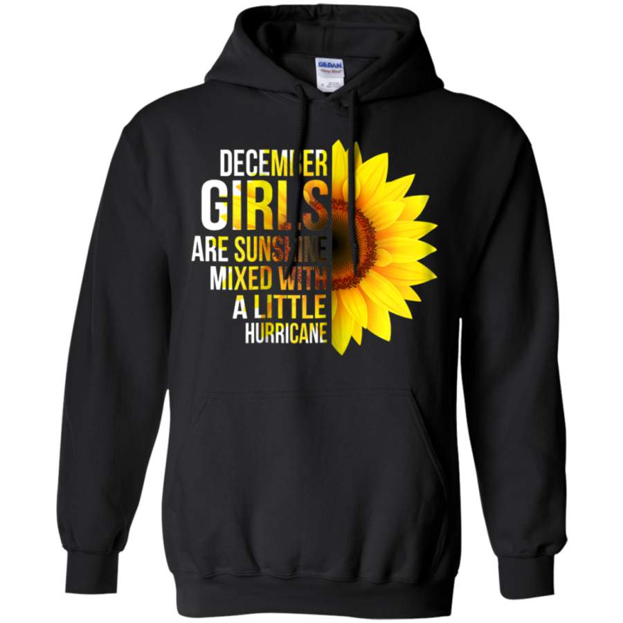 AGR December Girls Are Sunshine Mixed With A Little Hurricane Hoodie