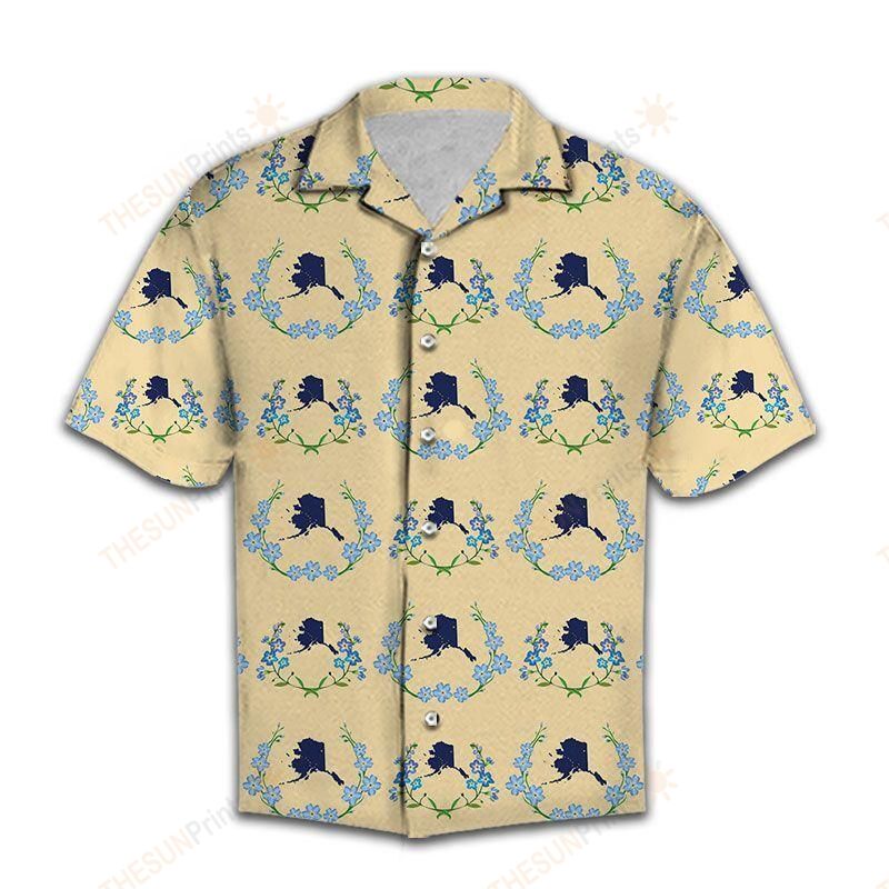 Forget Me Not Alaska Hawaiian Shirt Ha80405