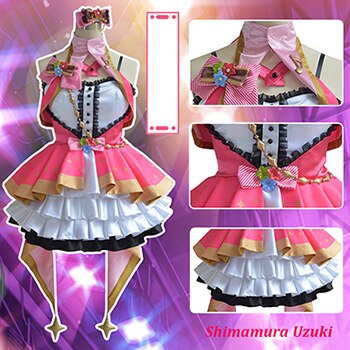 THE IDOLM STER ONE FOR ALL Cinderella girls Honda Mio/Shimamura Uzuki/Shibuya Rin cosplay costume show dress uniform Anime cloth alx