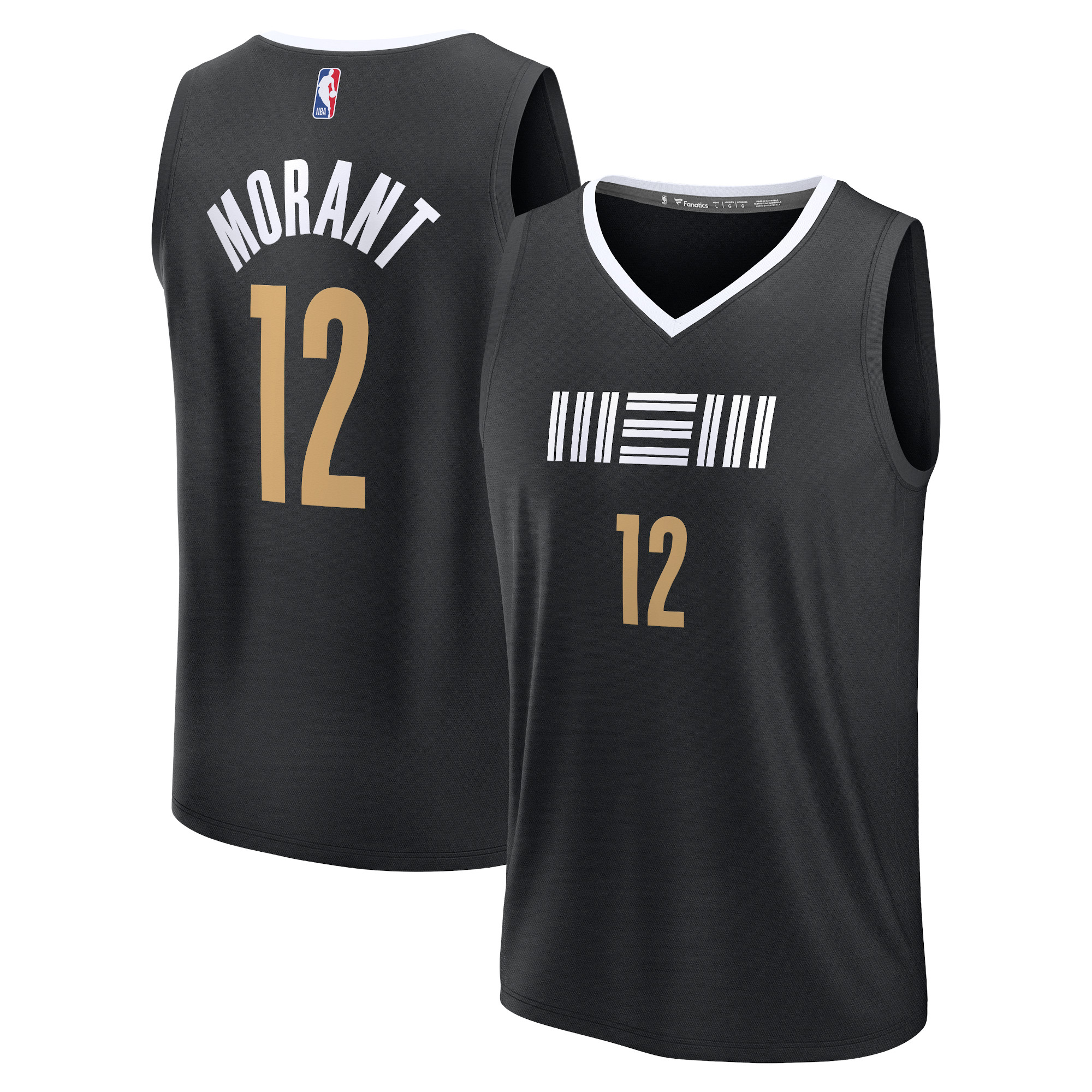 Ja Morant Memphis Grizzlies Unisex 2023/24 Fast Break Jersey – Black – City Edition