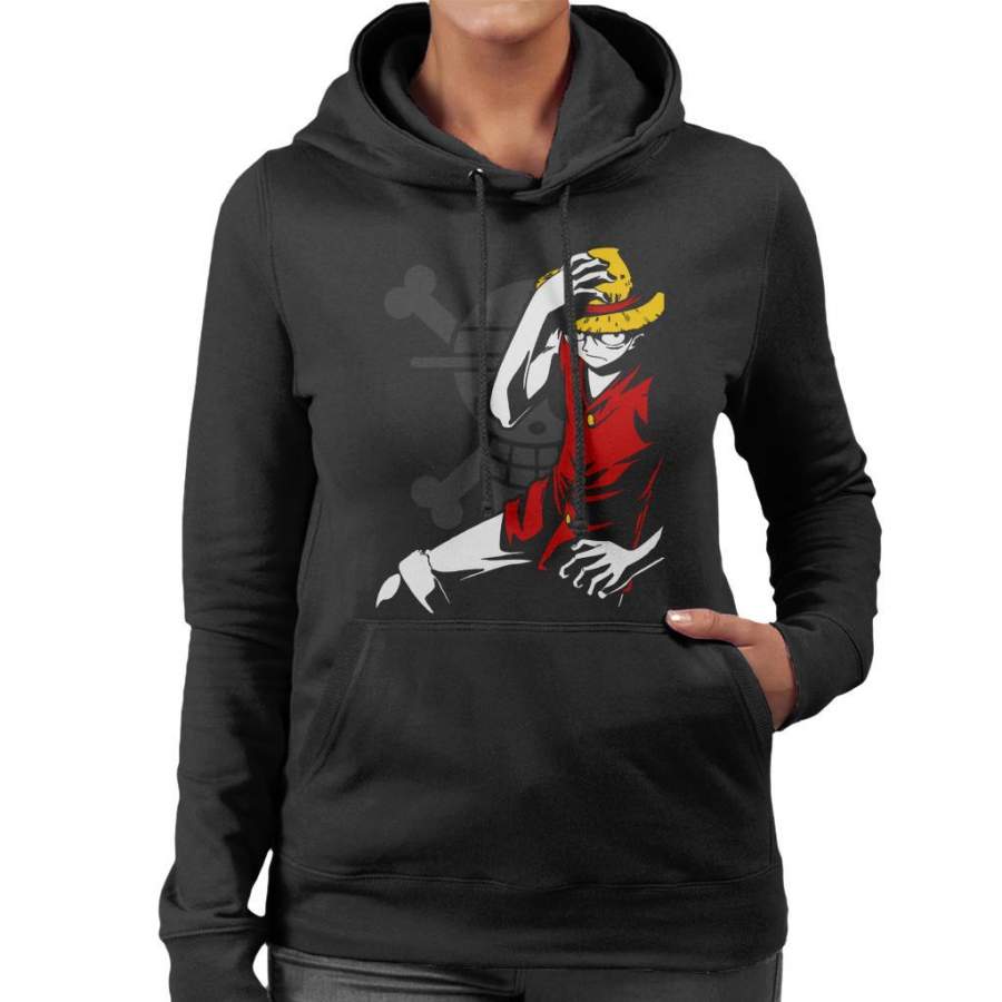 One Piece Pirate King Skull Crossbones Women’s Hooded Sweatshirt