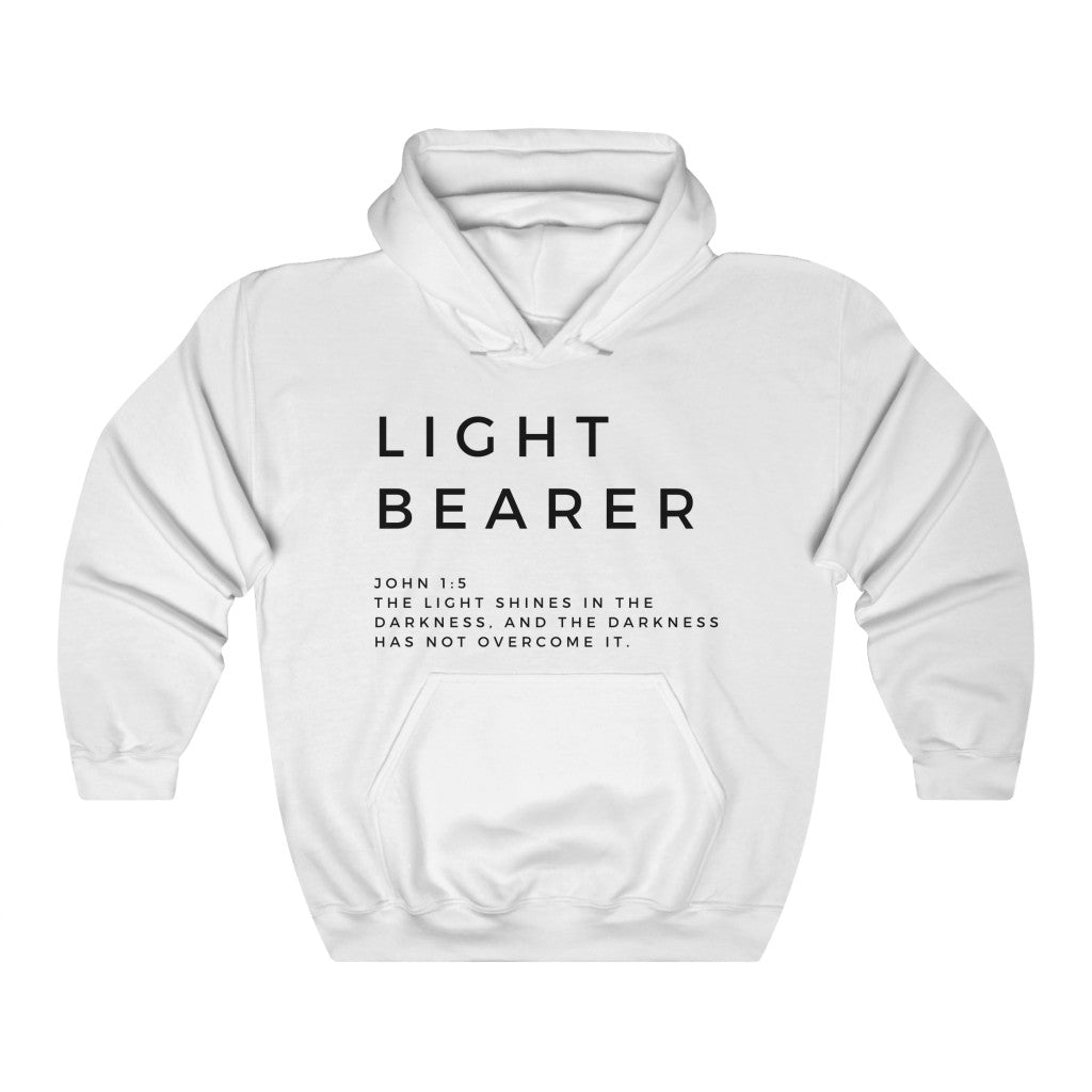 Best Seller Christian Hoodie, Light Bearer Hoodie, Pullover Hoodie, Christian Hoodie, White Hoodie, Trendy Hoodie, Christian Womens Hoodie