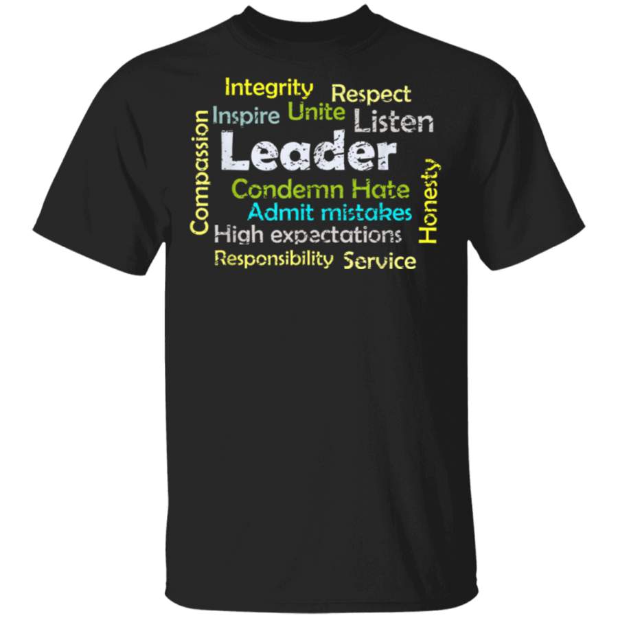 Leadership inspire unite and condemn hate distressed Tshirt