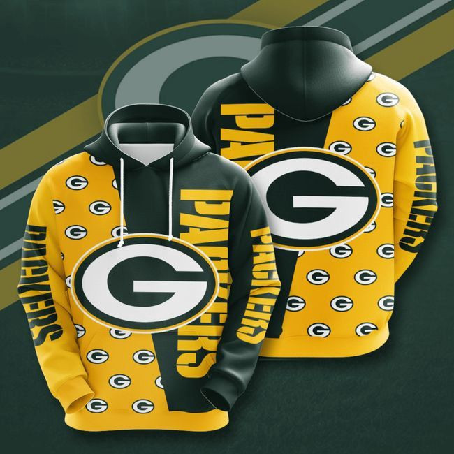 Green Bay Packers Logo 1 Unisex 3D Hoodie Gift For Fans