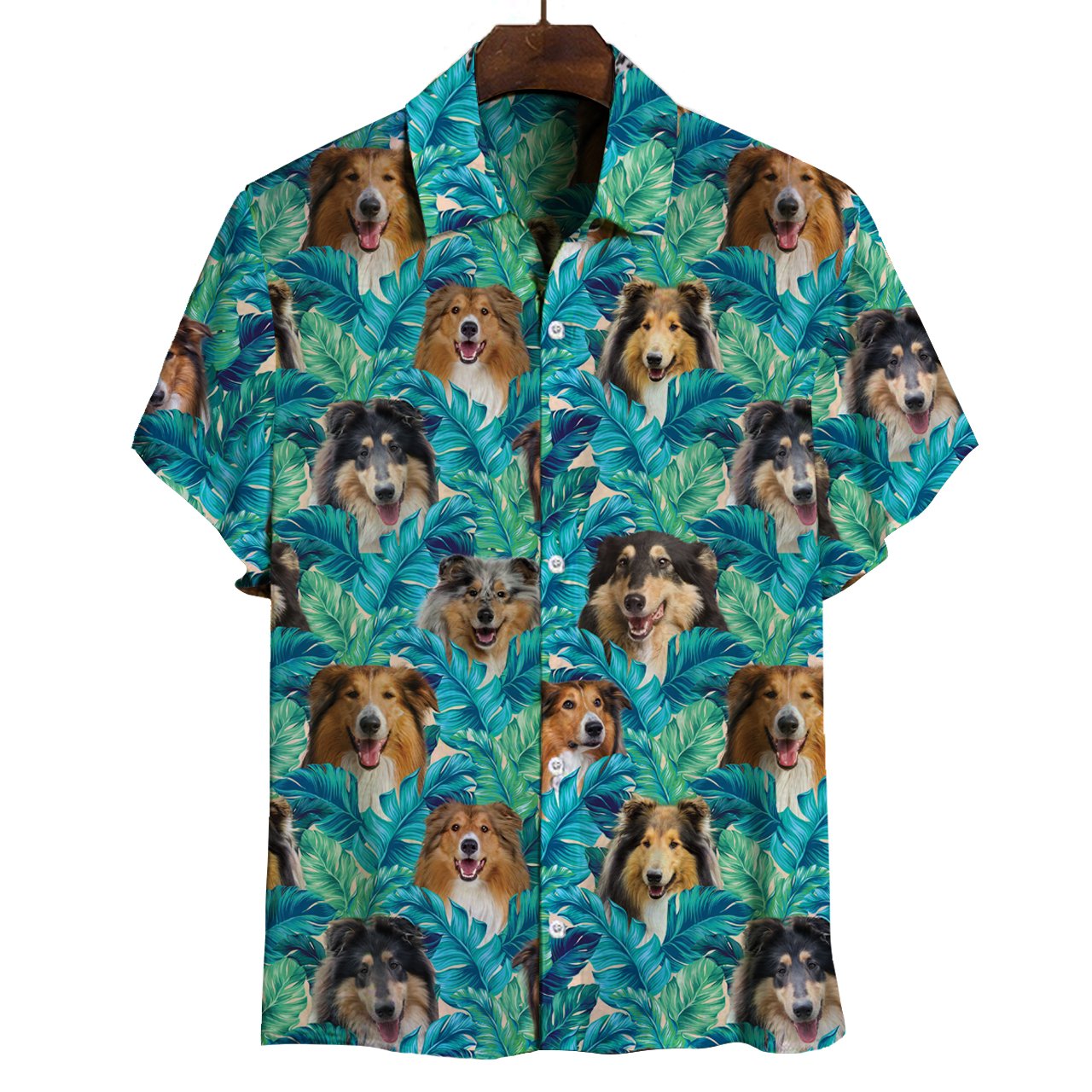 Rough Collie Hawaii Shirt Ha44220