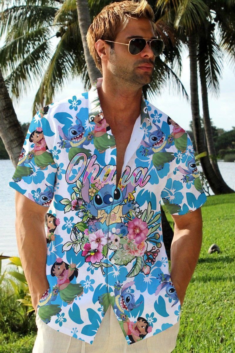 Stitch And Lilo Hawaii Shirt 247 Ha16703