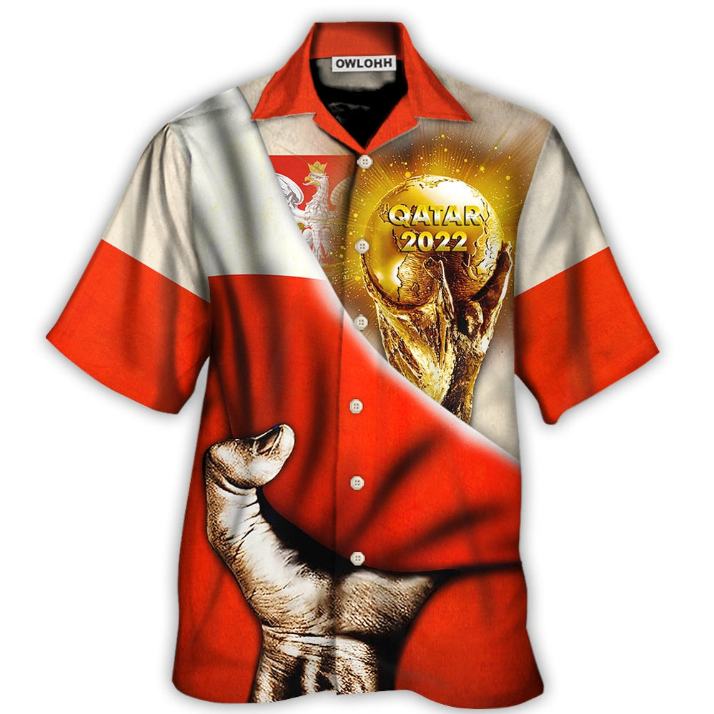 World Cup Qatar 2022 Poland Will Be The Champion Flag Vintage – Hawaiian Shirt  – Owl Ohh