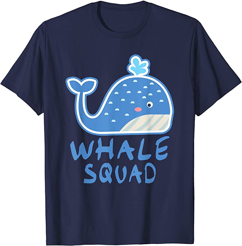 Whale Squad Boys Girls Kids Sea Love Whales Gift T-Shirt