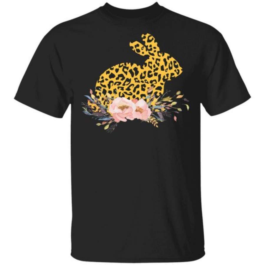 Bunny Leopard Floral Cute Easter Day Shirts