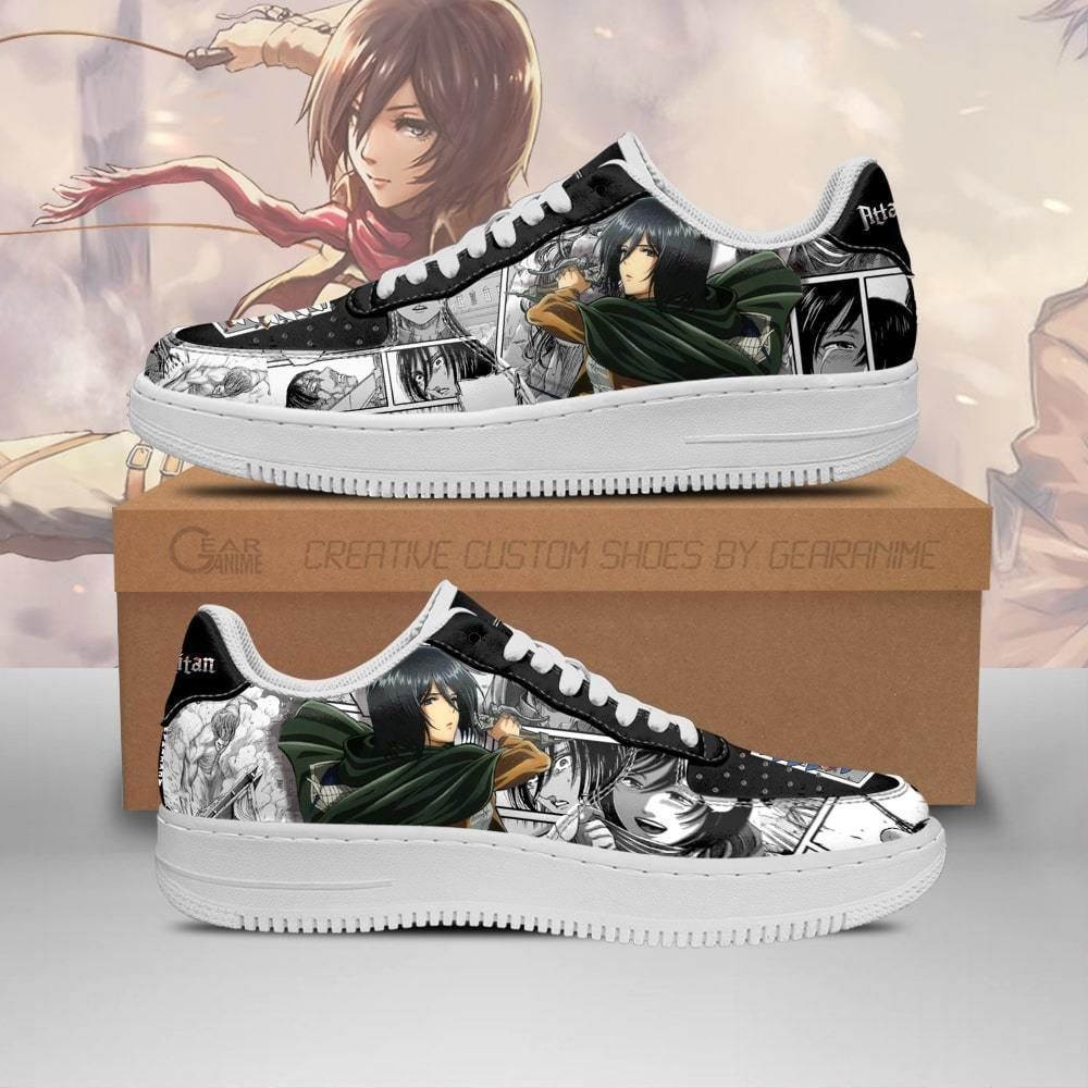 Aot Mikasa Sneakers Attack On Titan Anime Shoes Mixed Manga Unisex Men Women