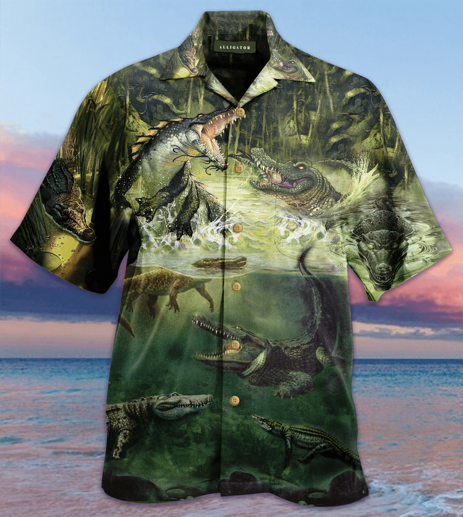 Alligator Hawaiian Shirt