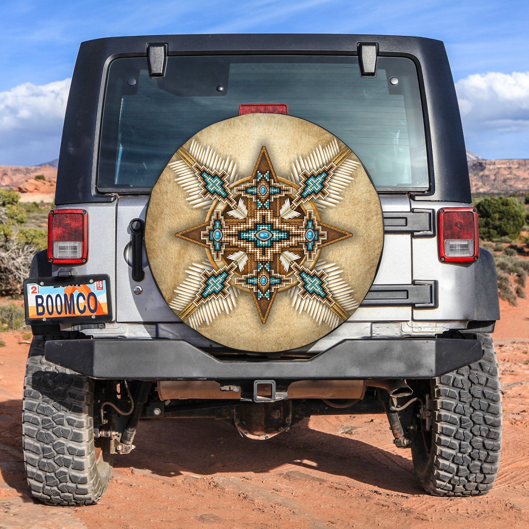 Jeep Native American Spare Tire Cover No.7 Lt6