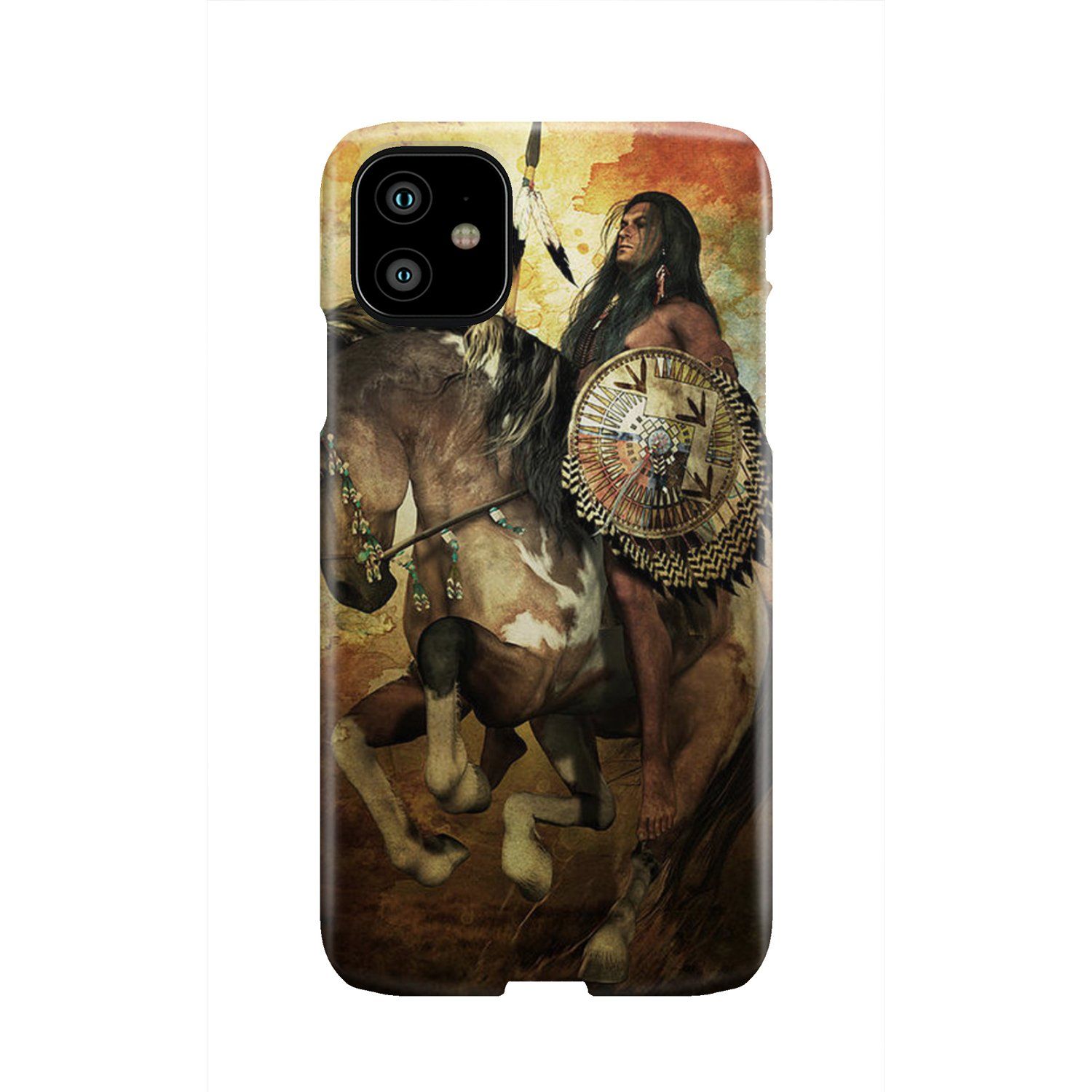 Warrior Riding Horse Native American Pride Phone Case