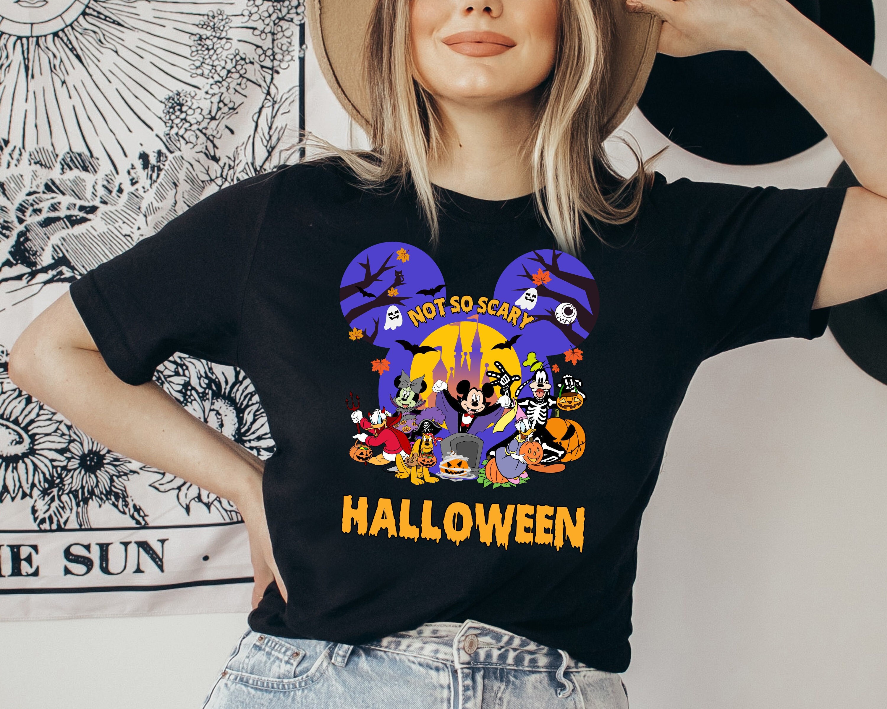 Disney Halloween Shirt, Mickey Not So Scary Shirt, Retro Halloween Shirt, Halloween Party Shirt, Halloween Matching Shirt, WDW Magic Kingdom