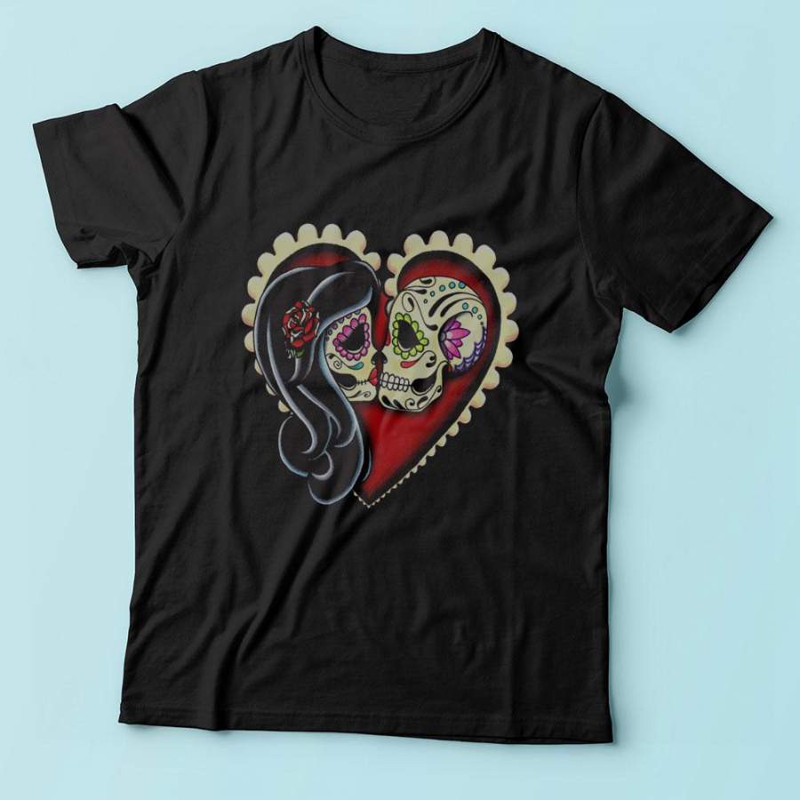 Dia De Los Muertos Couple Men’S T Shirt