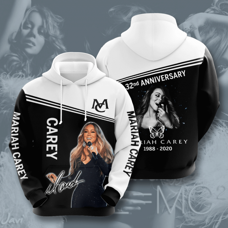 Mariah Carey 1988 2020 32Nd Anniversary 3D Hoodie Sweatshirt