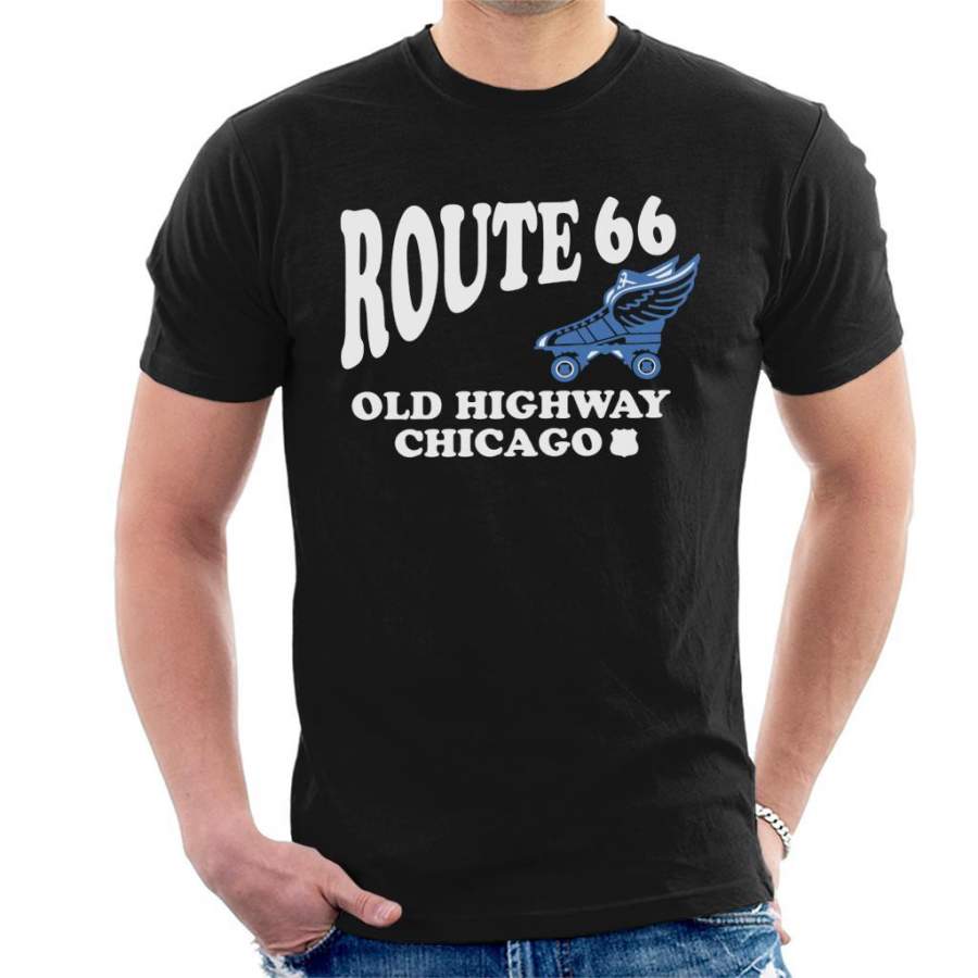 Route 66 Old Highway Chicago Men’s T-Shirt