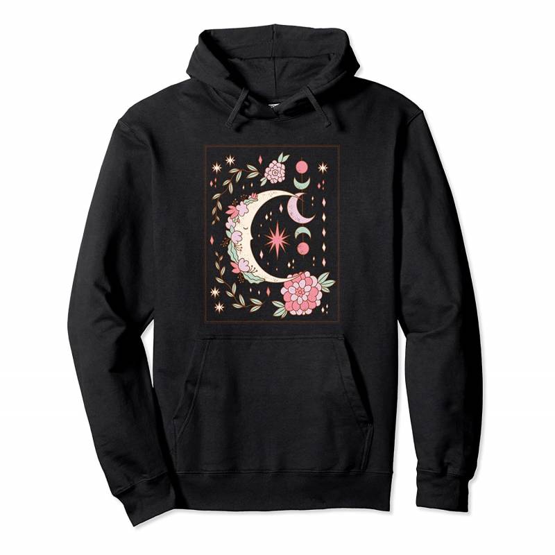 Floral Moon Flowers Aesthetic Clothing Soft Girl Women Men Pullover Hoodie, T Shirt, Sweatshirt