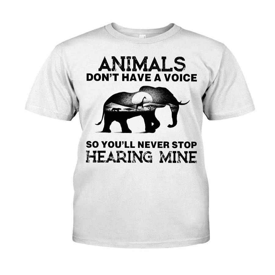 Elephant, Animals Don’t Have A Voice Ultra Cotton T-Shirt