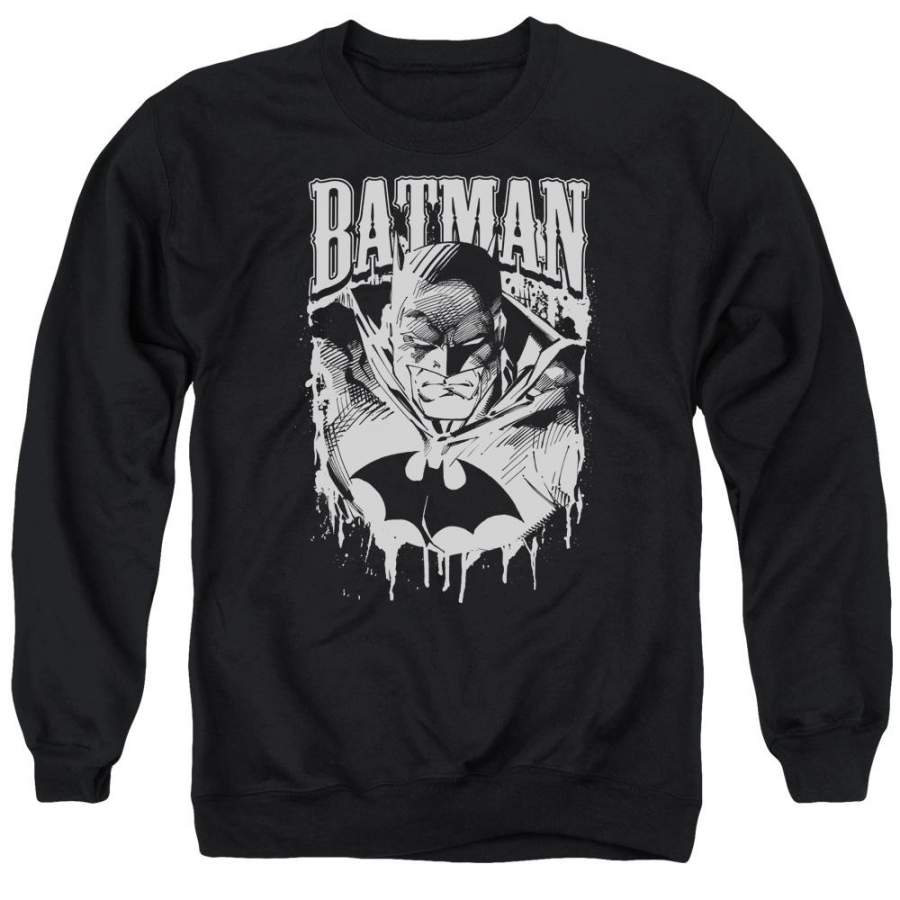 Batman – Bat Metal Adult Crewneck Sweatshirt