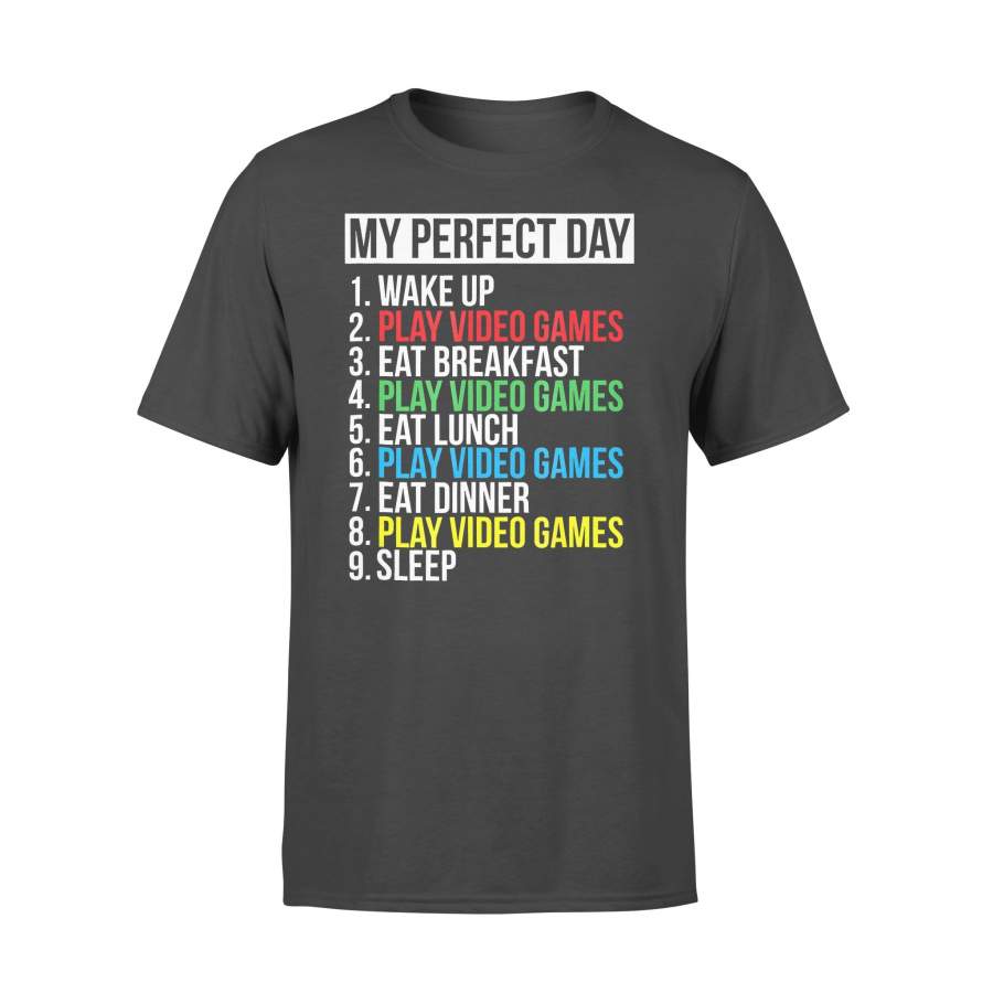 My Perfect Day Play Video Games Vintage T-shirt