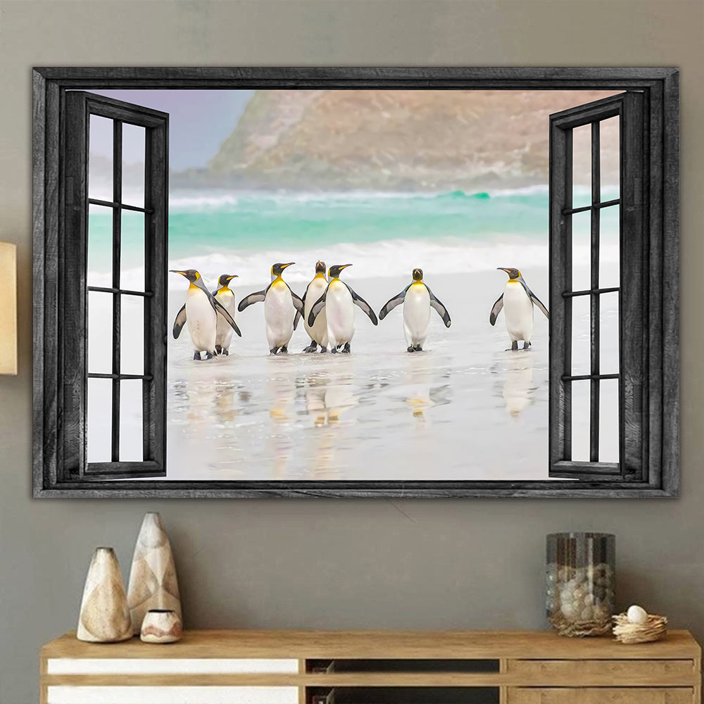 Penguin 3D Wall Art Painting Art 3D Animals Lover Home Decoration Gift Idea