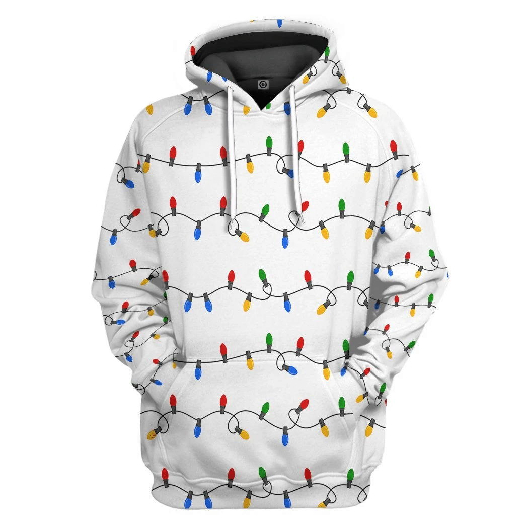 Mysticlife 3D Christmas Light Custom Tshirt Hoodie Apparel