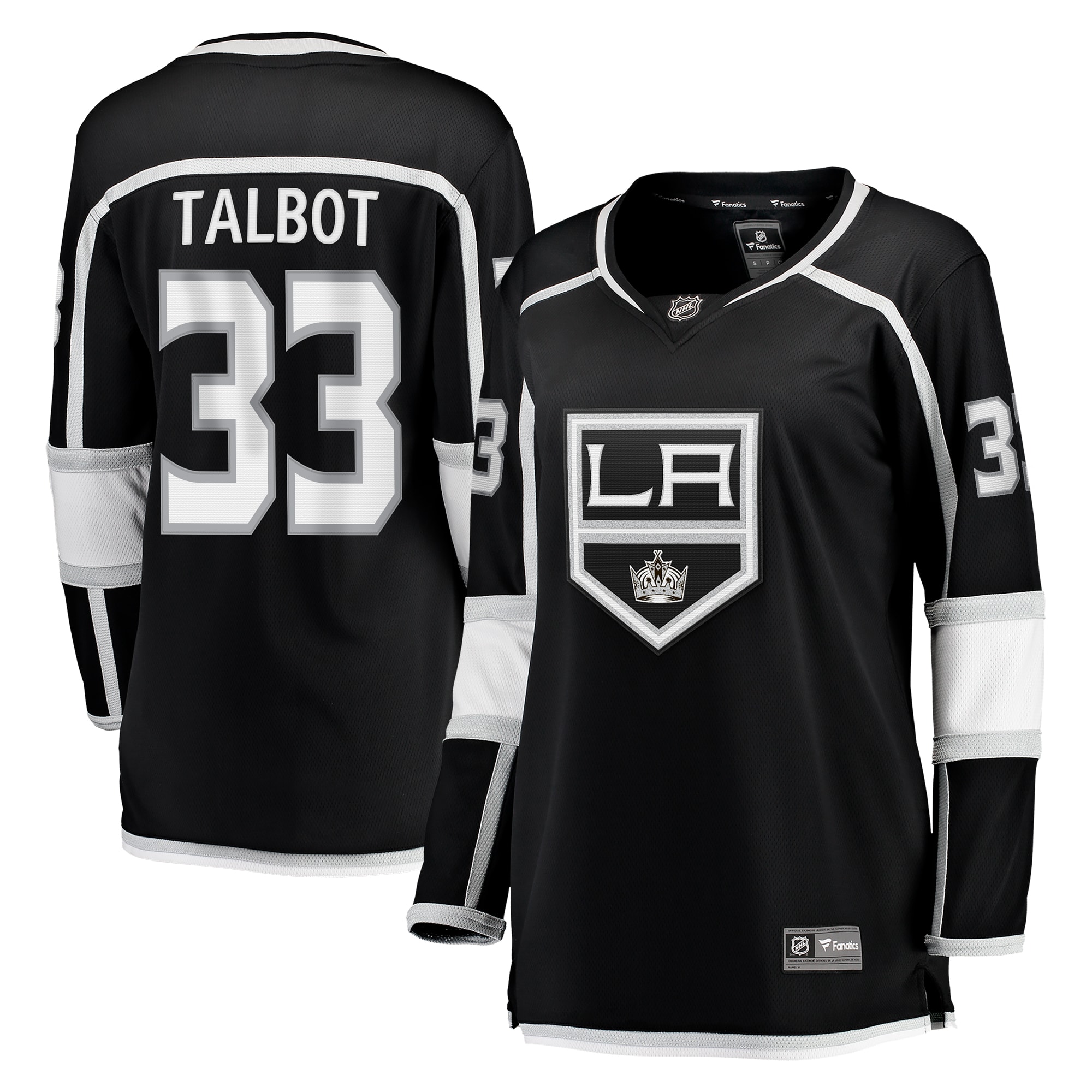 Women's Los Angeles Kings Cam Talbot Black Home Breakaway Player Jersey