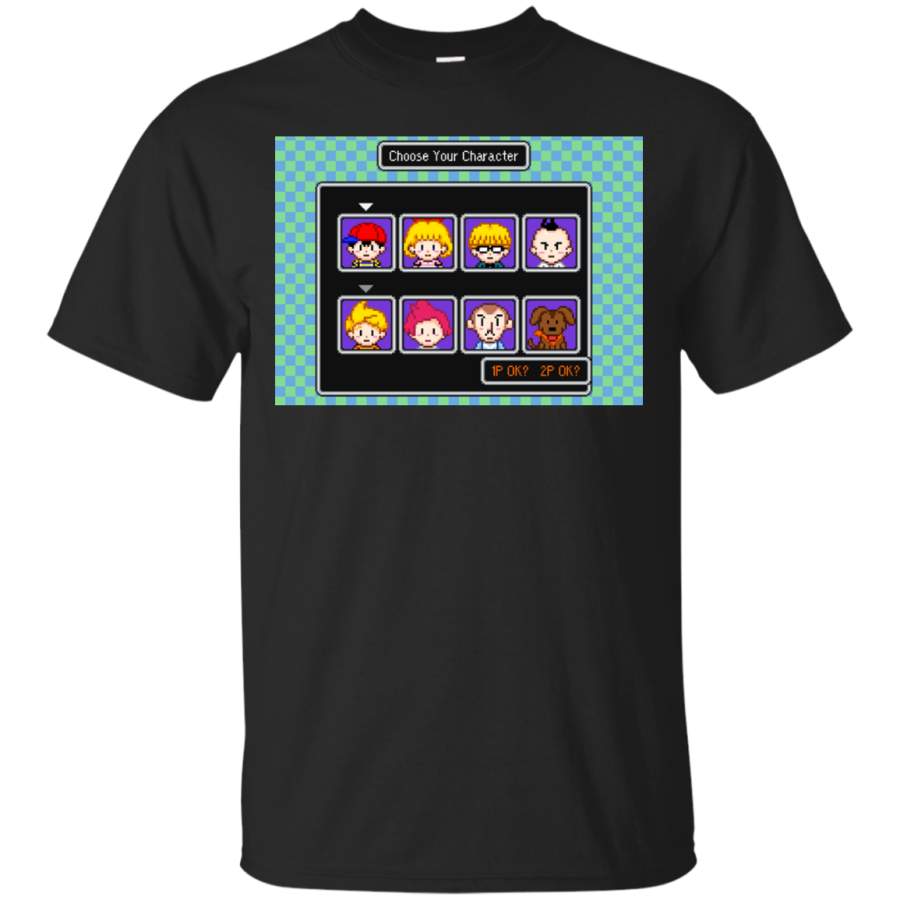 Mother – Mother 2  3 Character Select Earthbound T-Shirt