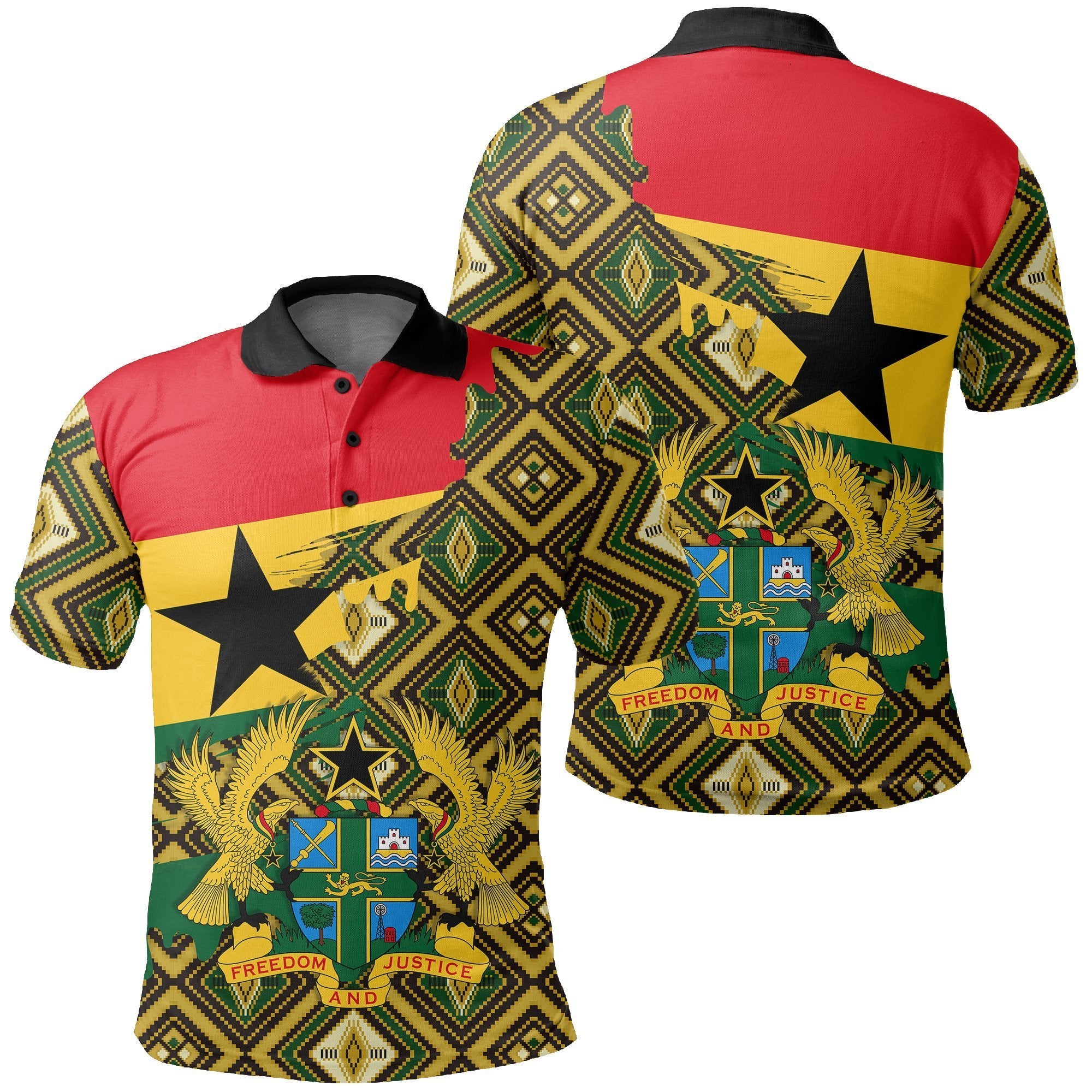 Greek Life Shirt – Kente Aztec Pattern Polo Shirt – Gash Style