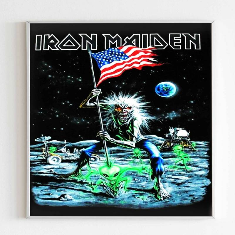 Iron Maiden Moonwalker Final Frontier Tour Poster