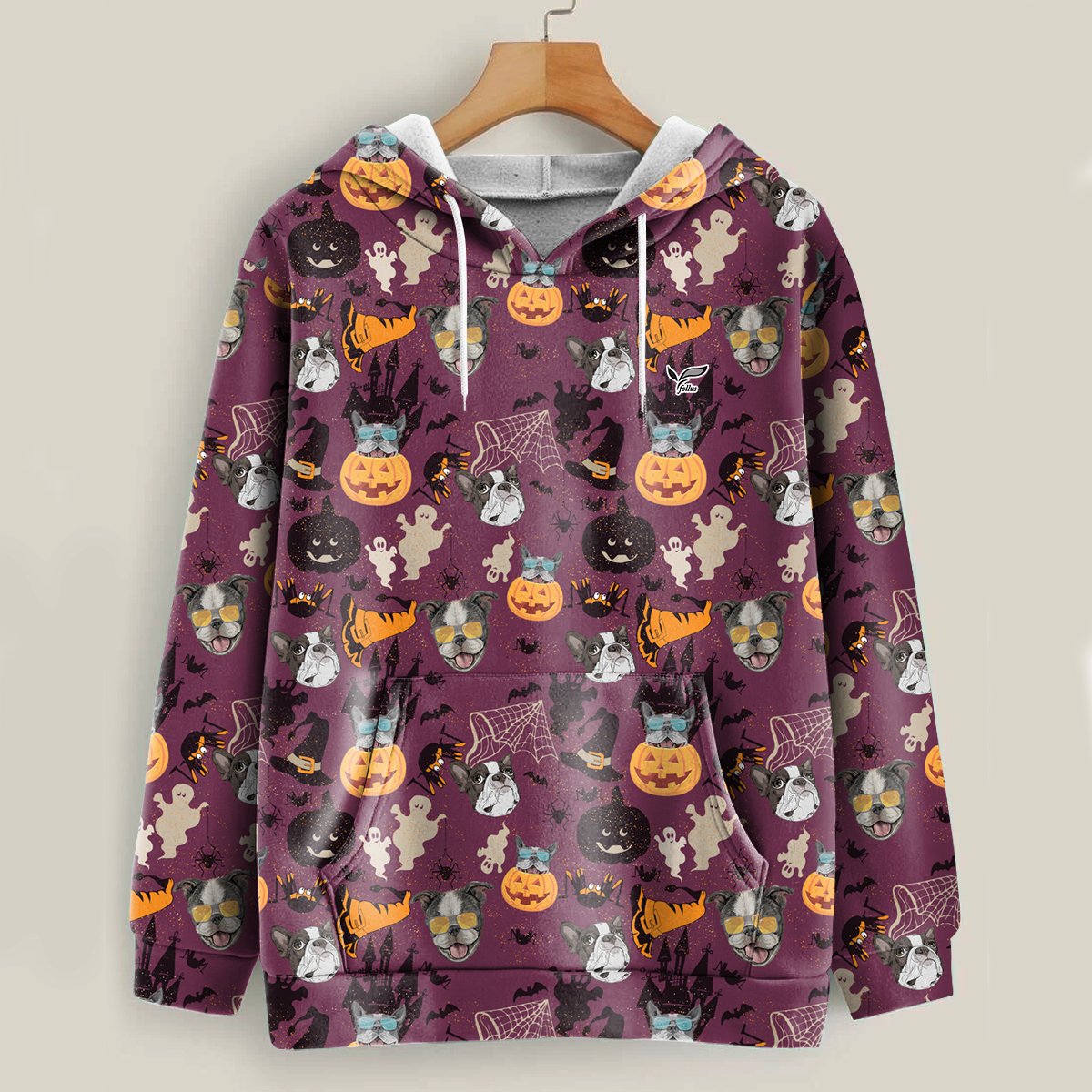 I’M A Haunt Mess – Boston Terrier Halloween Hoodie