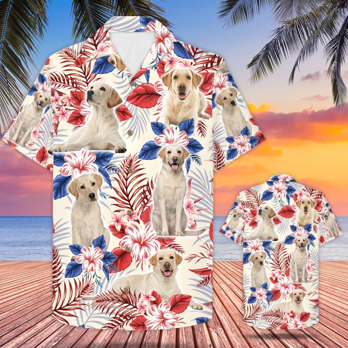 Labrador Usa Flag Hawaii Shirt Ha94940