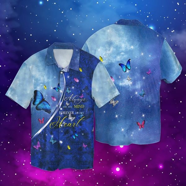 Memorial Day Butterfly Always In My Heart Aloha Hawaii Shirts For Men Women Ha78510